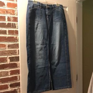 Unionbay long denim skirt